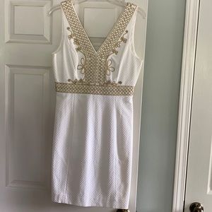 BNWT Lilly Pulitzer Aveline Shift in white, 4